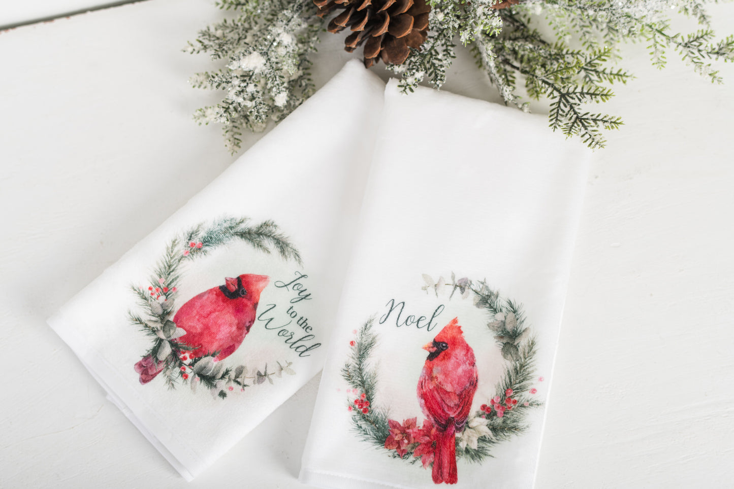 Classic Christmas Hand Towels