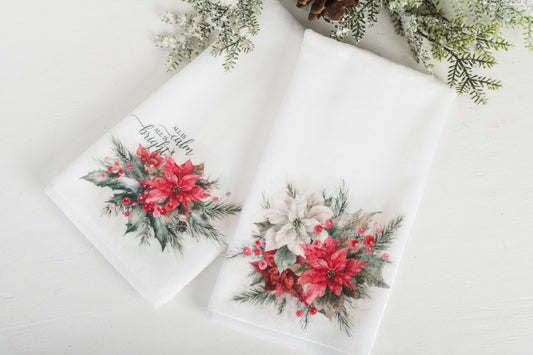 Classic Christmas Hand Towels