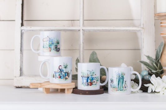 Country Garden Coffee Mugs