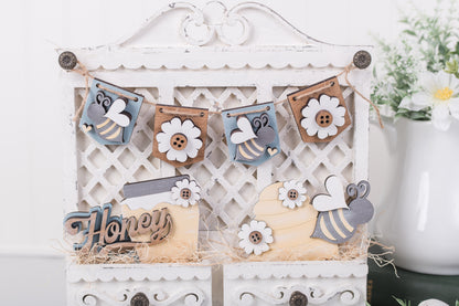 Bee and honey inspired interchangeable seasonal decor