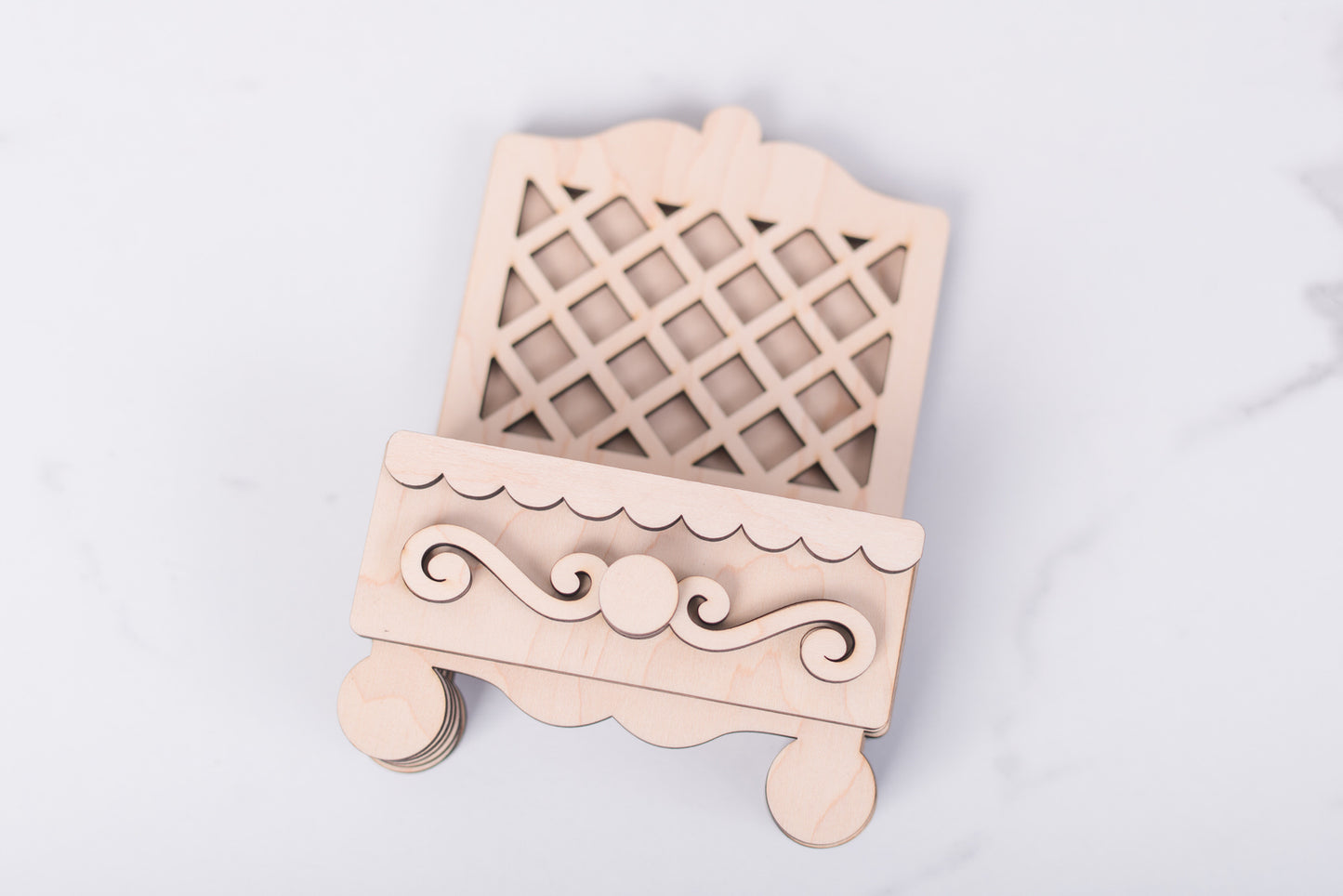 Cottage garden drawer base DIY wood kit unfinished