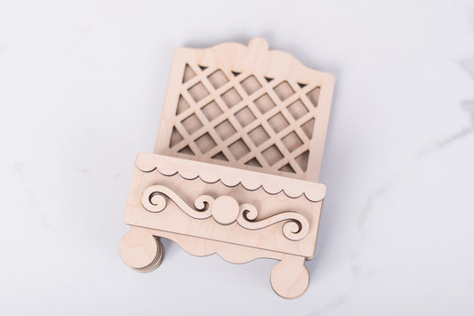 Cottage garden drawer base DIY wood kit unfinished