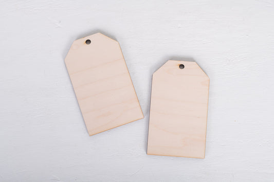 Blank Wood Tag - 3x5" Rectangle