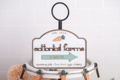 DIY Easter Tiered Tray Kit - Cottontail Farms
