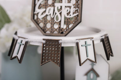 DIY Faith Tiered Tray Kit - Rattan
