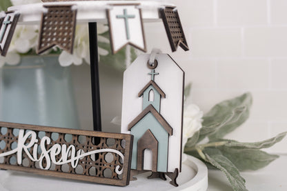 DIY Easter Tiered Tray Kit - Rattan