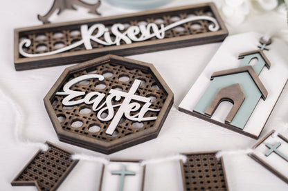 DIY Faith Tiered Tray Kit - Rattan