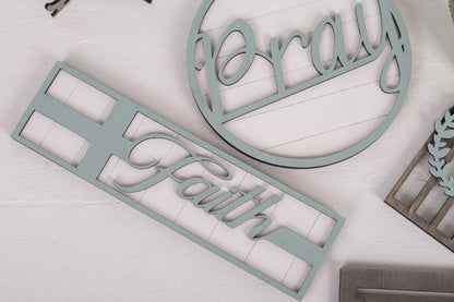 DIY Faith Tiered Tray Kit - Pray