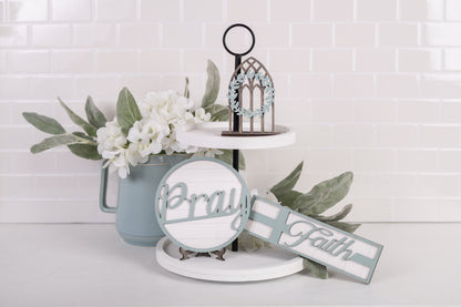 DIY Easter Tiered Tray Kit - Pray