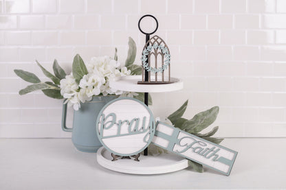 DIY Faith Tiered Tray Kit - Pray