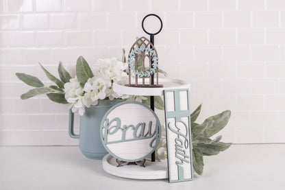 DIY Easter Tiered Tray Kit - Pray
