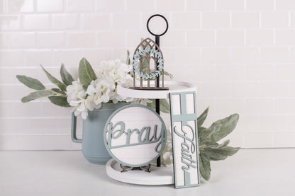 DIY Faith Tiered Tray Kit - Pray