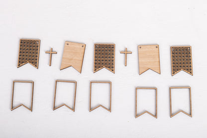 DIY Easter Tiered Tray Kit - Rattan