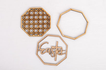 DIY Easter Tiered Tray Kit - Rattan