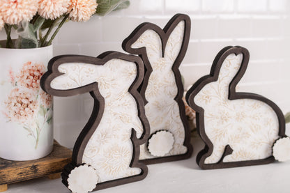 DIY Spring Shelf Sitter Kit - Bunny Trio