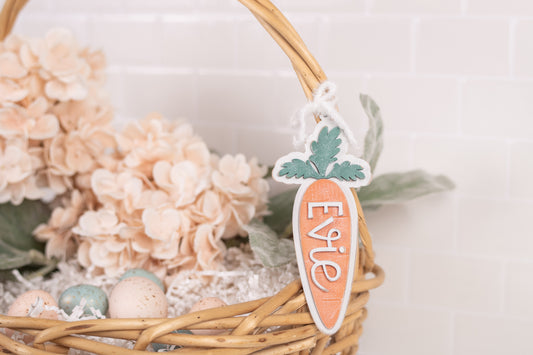 Carrot Easter Basket Tag