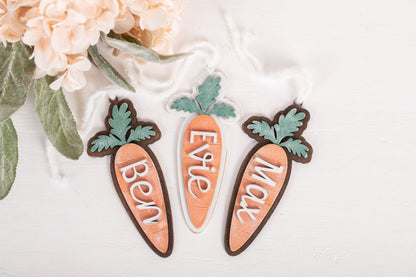 Carrot Easter Basket Tag