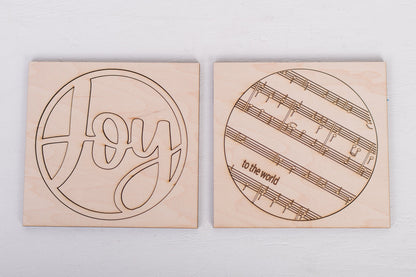 DIY Faith Shelf Sitter Kit - Christmas Hymns