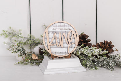 DIY Faith Shelf Sitter Kit - Christmas Hymns