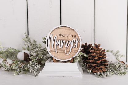 DIY Faith Shelf Sitter Kit - Christmas Hymns