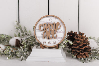 DIY Faith Shelf Sitter Kit - Christmas Hymns