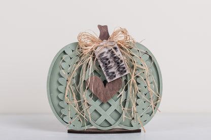 Fall DIY Sweater Pumpkins Shelf Sitter Kit