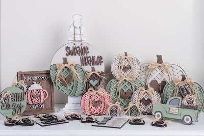 Fall DIY Sweater Pumpkins Door Hanger Kit