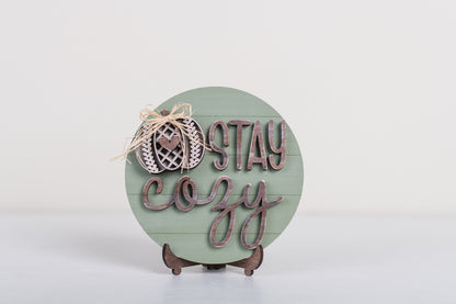 Fall DIY Sweater Pumpkins Tiered Tray Kit