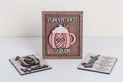 Fall DIY Sweater Pumpkins Sign Trio Kit - Interchangeable