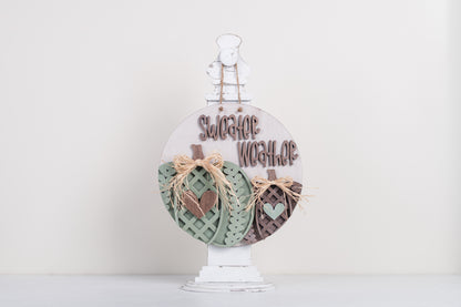 Fall DIY Sweater Pumpkins Door Hanger Kit