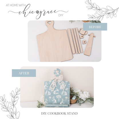 Cookbook Stand DIY Kit
