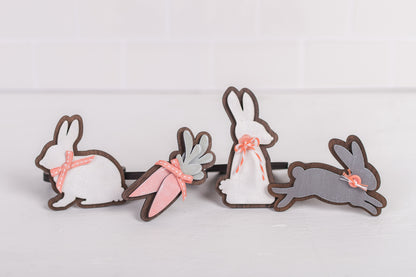 DIY Easter Napkin Ring Kit - Bunnies & Carrots