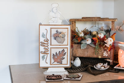 DIY  Fall Interchangeable Square 4.25" Kit - Home