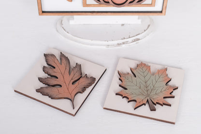 DIY  Fall Interchangeable Square 4.25" Kit - Home