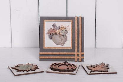 DIY  Fall Interchangeable Square 4.25" Kit - Home