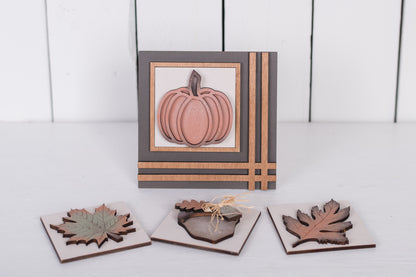 DIY  Fall Interchangeable Square 4.25" Kit - Home