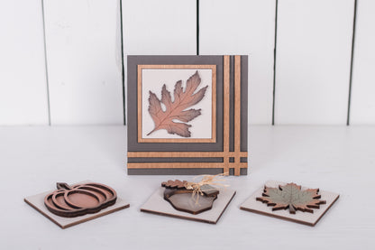 DIY  Fall Interchangeable Square 4.25" Kit - Home