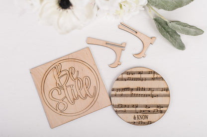DIY Faith Shelf Sitter Kit - Be Still & Know That I Am God