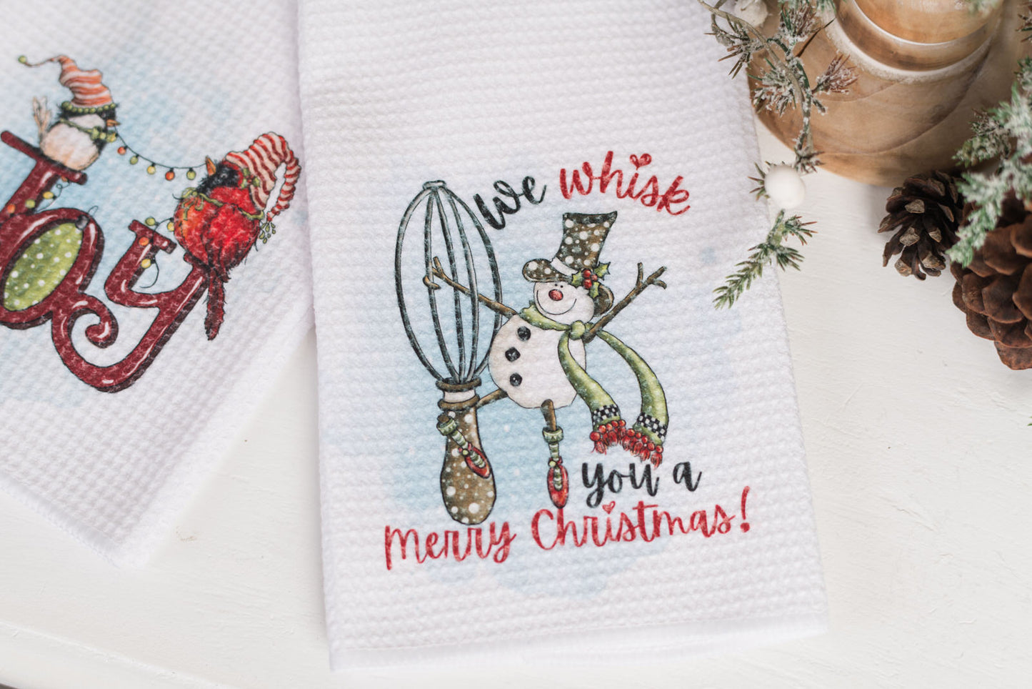 Whimsical Christmas Tea Towel
