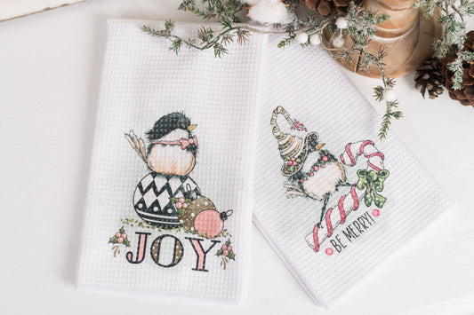 Whimsical Christmas Tea Towel