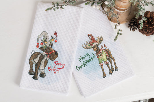 Whimsical Christmas Tea Towel