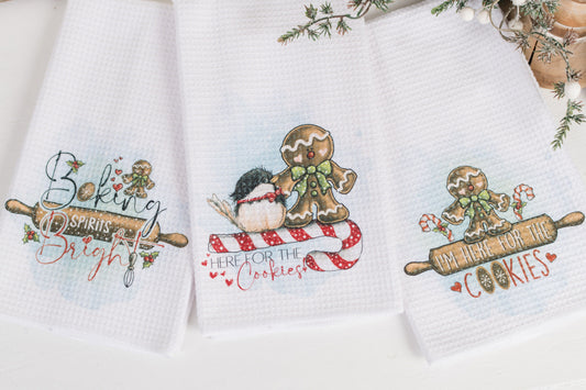 Whimsical Christmas Tea Towel