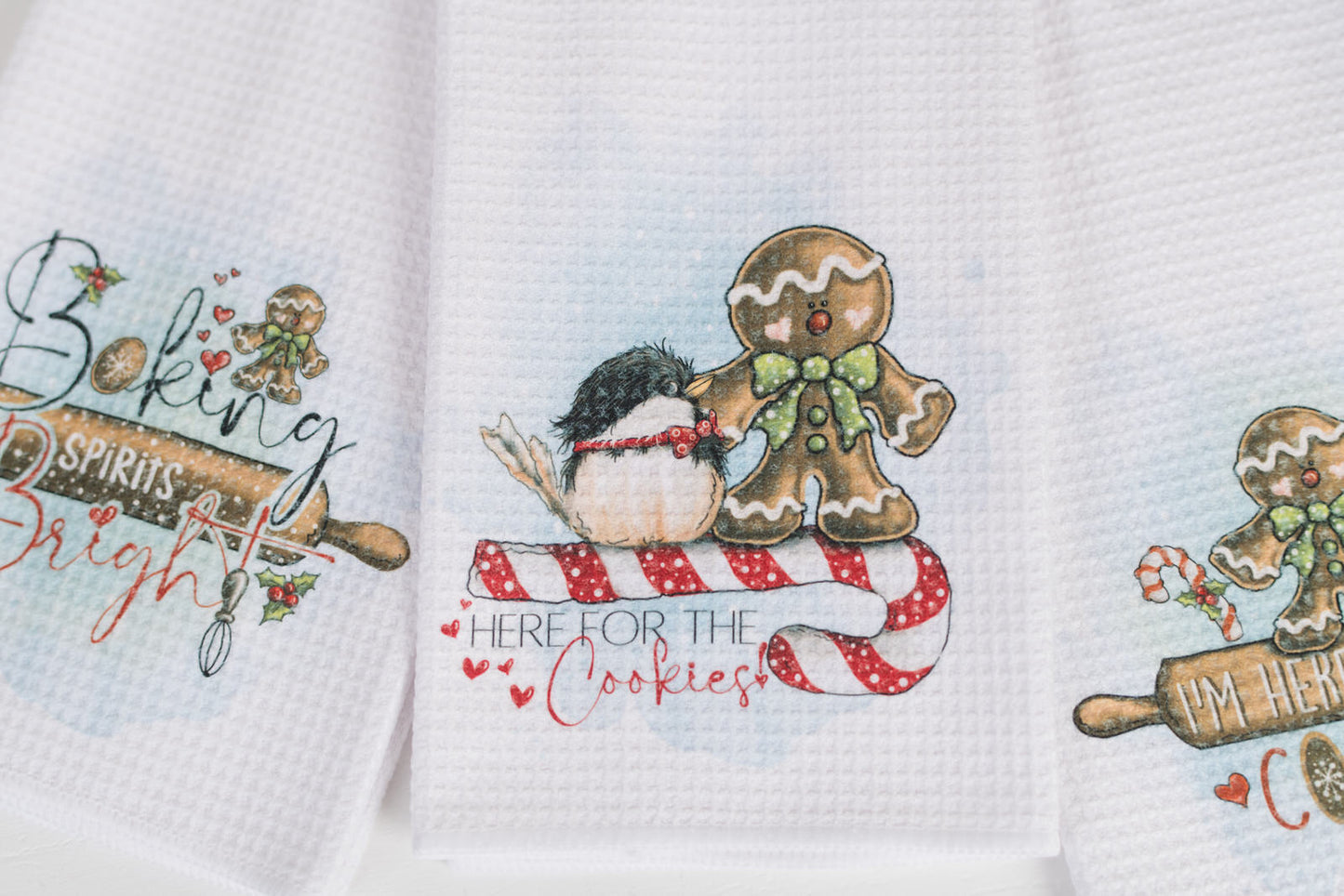 Whimsical Christmas Tea Towel