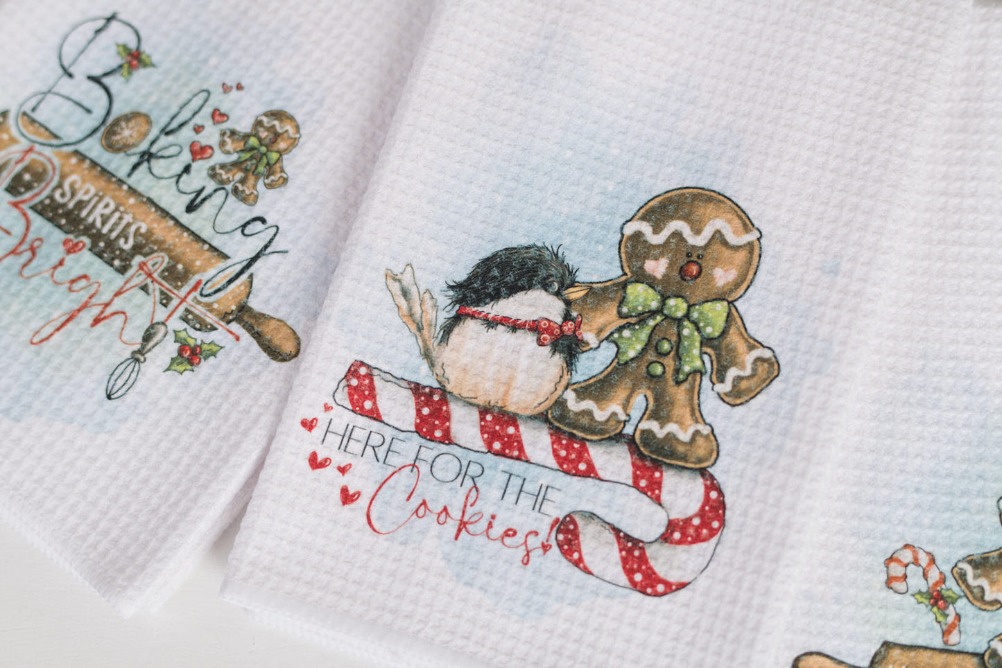 Whimsical Christmas Tea Towel