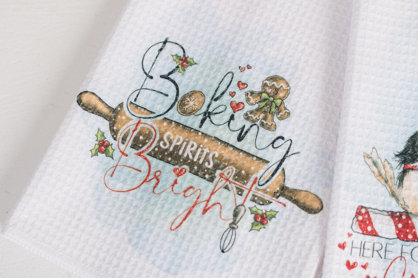 Whimsical Christmas Tea Towel