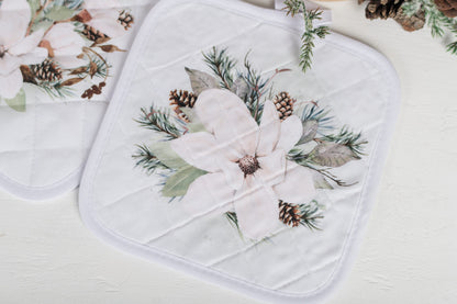 Magnolia Christmas Pot Holders