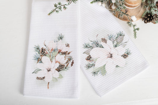 Magnolia Christmas Tea Towels