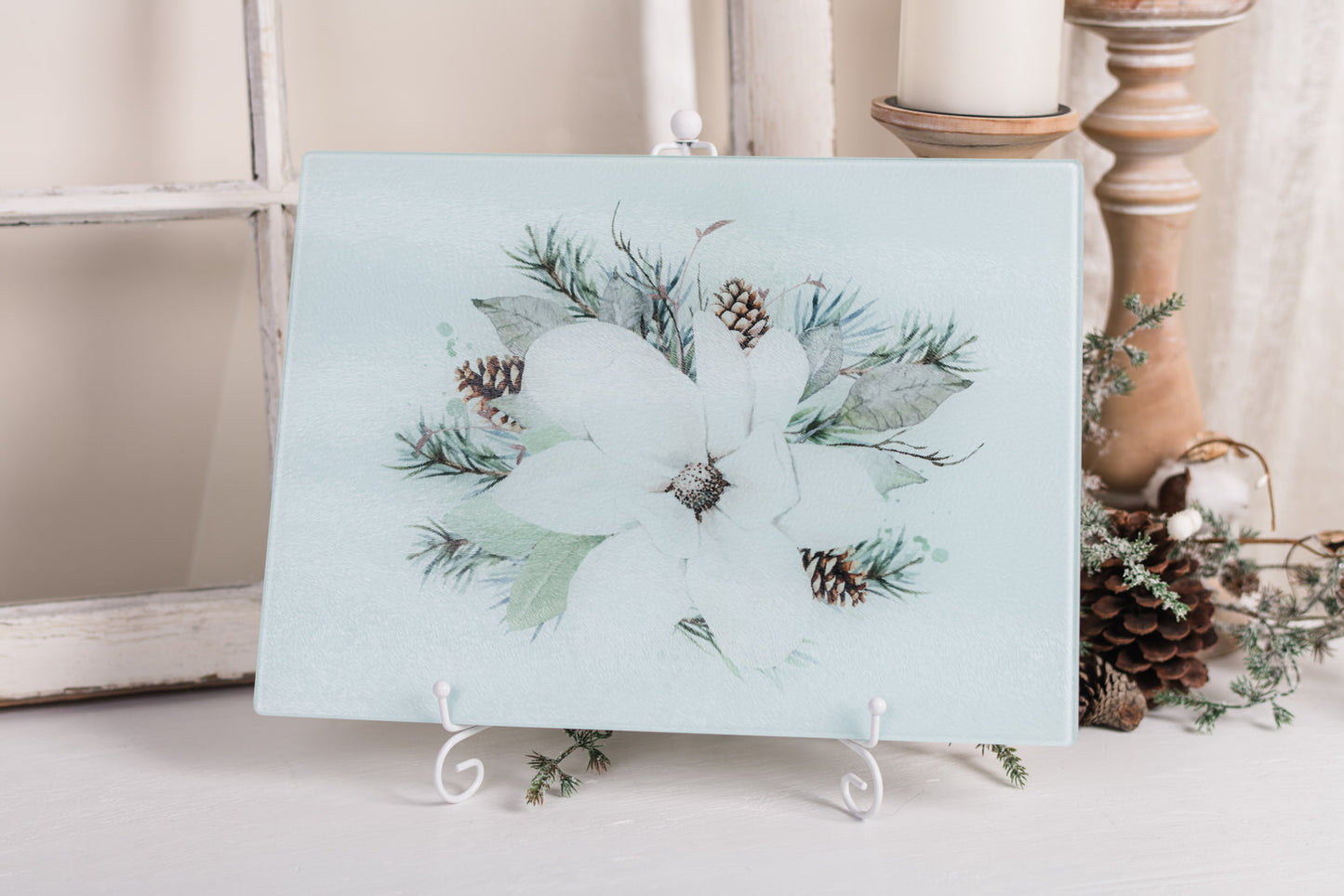 Magnolia Christmas Cutting Board