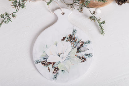 Magnolia Christmas Trivet