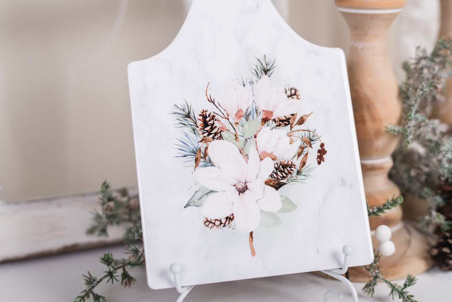Magnolia Christmas Trivet